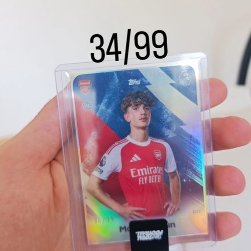 2025-26 Topps Total Football Max Dowman Arsenal RC Green Rainbow