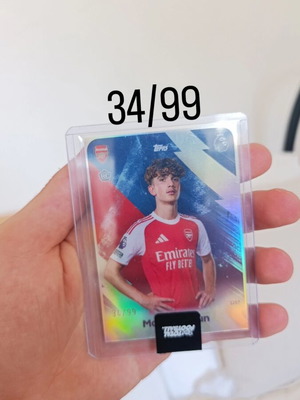 2025-26 Topps Total Football Max Dowman Arsenal RC Green Rainbow
