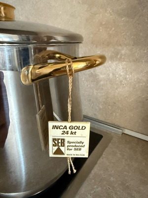 Seb/Demeyere Inca Gold 24 stainless steel collectible pots new