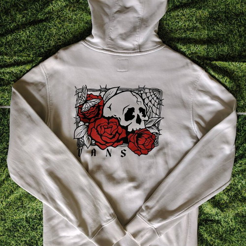 Vans Hoodie size S used, white