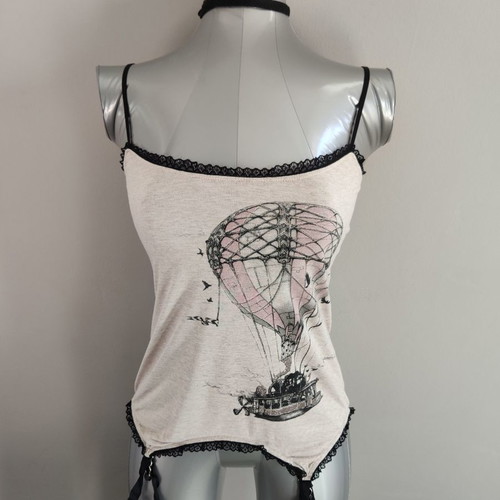 Lip Service Balloon Steampunk Cami Top като нов, размер Small