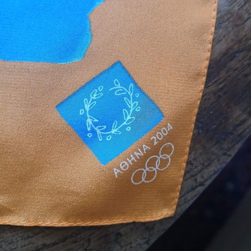Silk scarf Olympic Games Athens 2004 like new