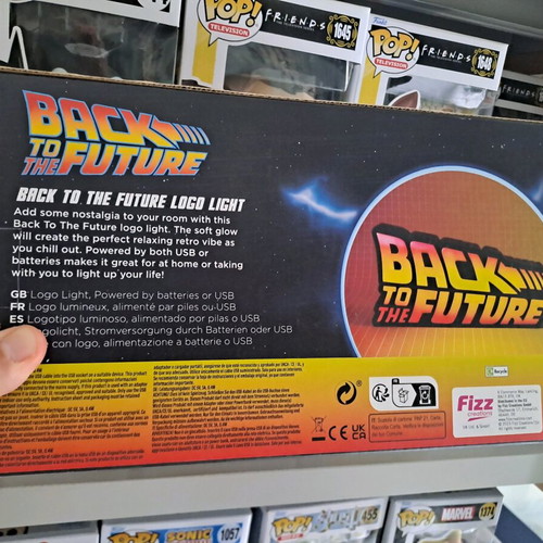 Back to the Future Logo Light new, battery or USB powered