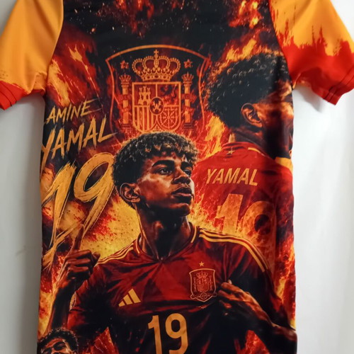 Lamine Yamal 19 Spain commemorative acrylic T-shirt