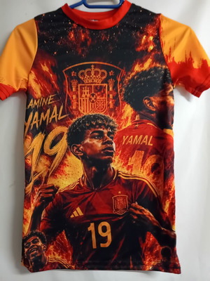Lamine Yamal 19 Spain commemorative acrylic T-shirt