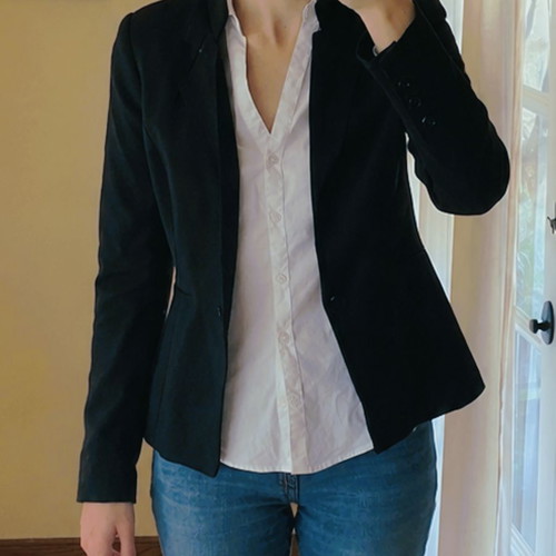 WHBM Black Blazer like new, size S, women's