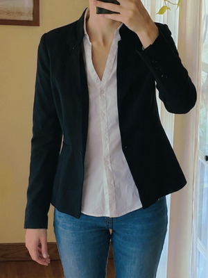 WHBM Black Blazer like new, size S, women's