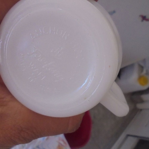 Anchor Hocking vintage milk mug 1960 new, collectible