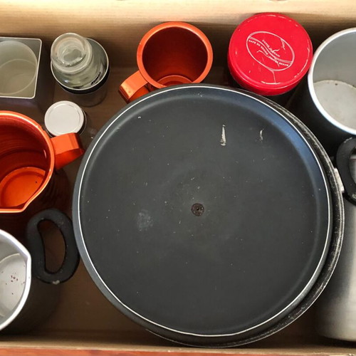 Candle molds used, plastic and metal set of 15 pieces