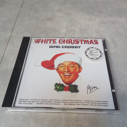 White Christmas Bing Crosby CD album used, 1990s vintage