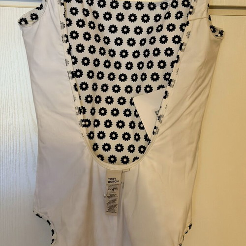 Tory Burch one-piece swimsuit new, size S, black and white
