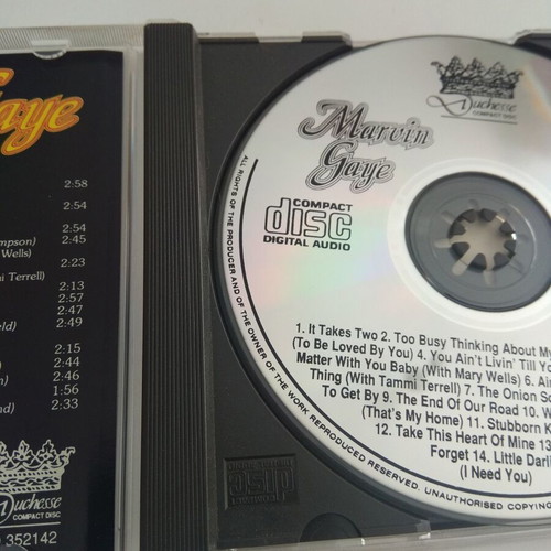 Marvin Gaye It Takes Two CD like new, Motown soul