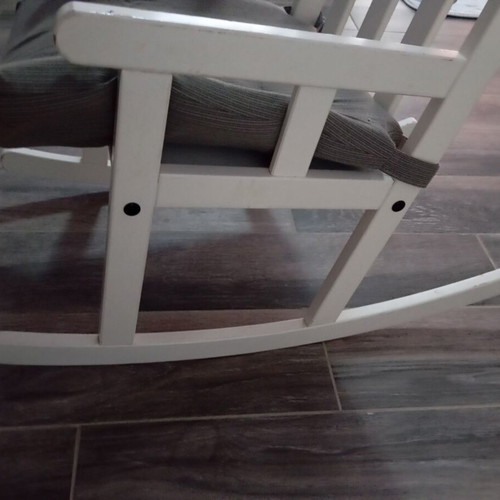 IKEA white children's rocking chair