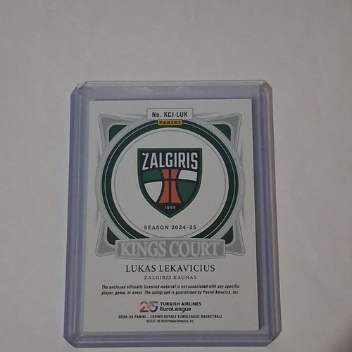 Lucas Lekavicius /49 auto patch Crown Royale card