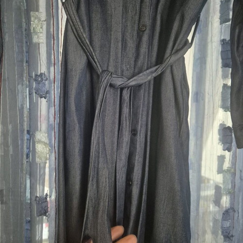 Denim dress Toi&Moi with belt like new, size L
