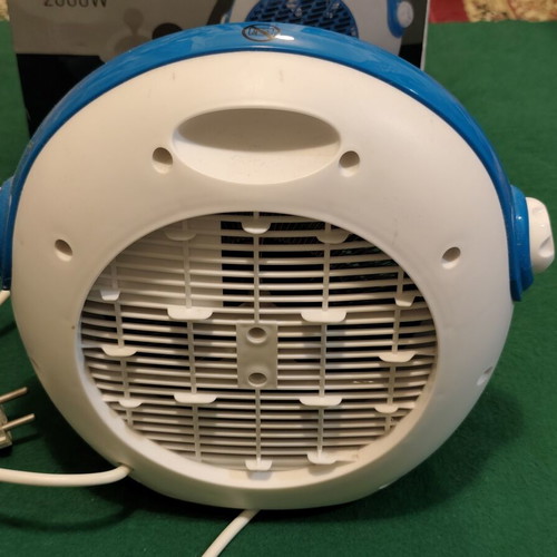 Eurolamp Warm Cloud 2000W table fan heater, white/blue