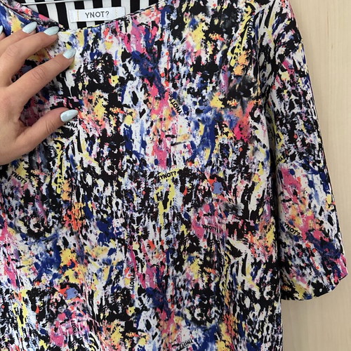 YNOT? Mini Dress like new, colorful, reversible