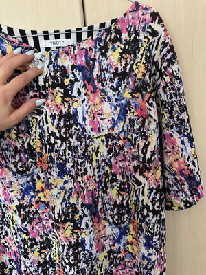 YNOT? Mini Dress like new, colorful, reversible