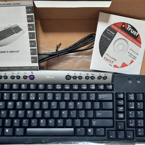 Trust Silverline Direct Access wired multimedia keyboard