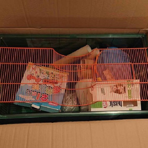 Cage for gerbils and hamsters with accessories new