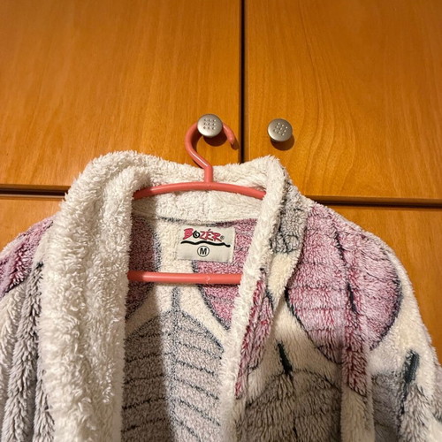 Fleece robe used, size M, Bozer