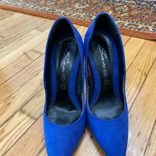 Sante heels blue used, size 39