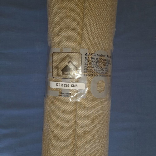 Decorative throw cover for three-seat sofa, new, 170 x 280 cm