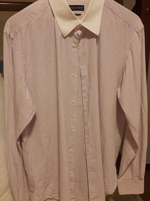 Oxford Company men's shirt XL pink and white like new