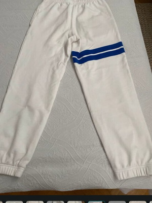 Lacoste joggers white with blue stripe