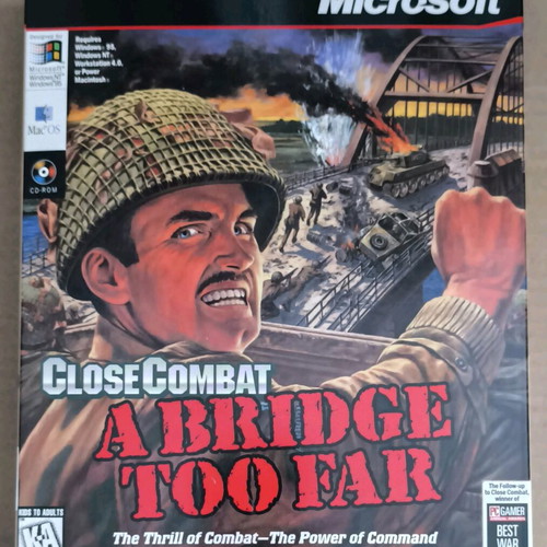 Close Combat: A Bridge Too Far PC CD-ROM like new with strategy book