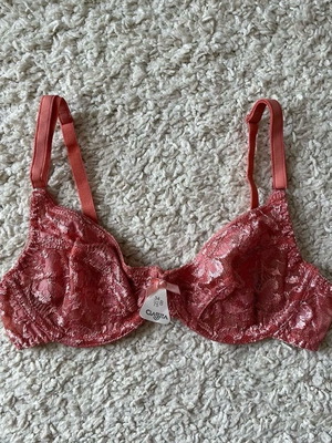 Bra 75B pink lace new