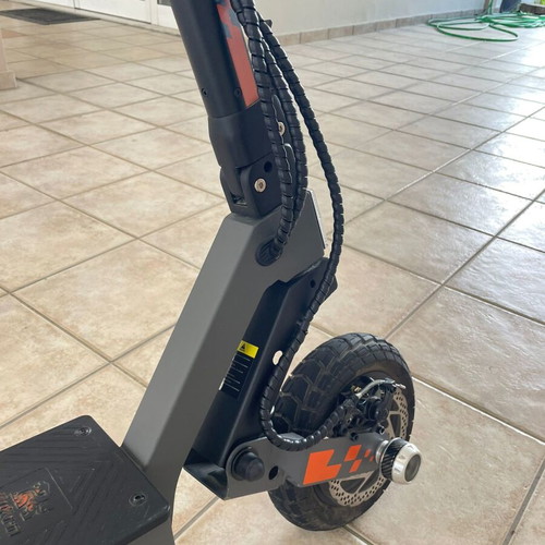 Kukirin G2 electric scooter used with extra protective features