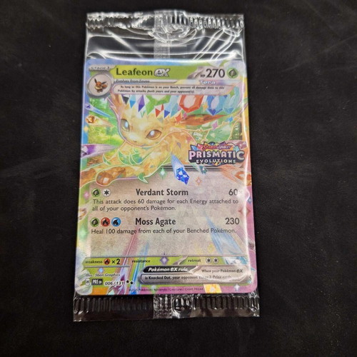 Leafeon EX Stamped κάρτα καινούργια από Prismatic Evolutions