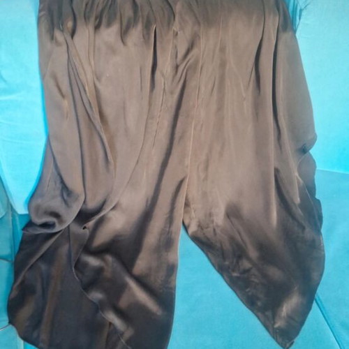 Lynne satin pants with side openings, new, size S