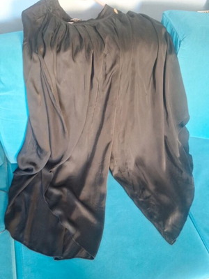 Lynne satin pants with side openings, new, size S