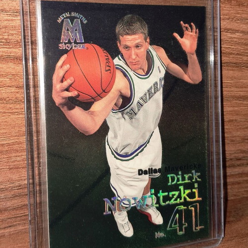Dirk Nowitzki Rookie Card Skybox Molten Metal like new