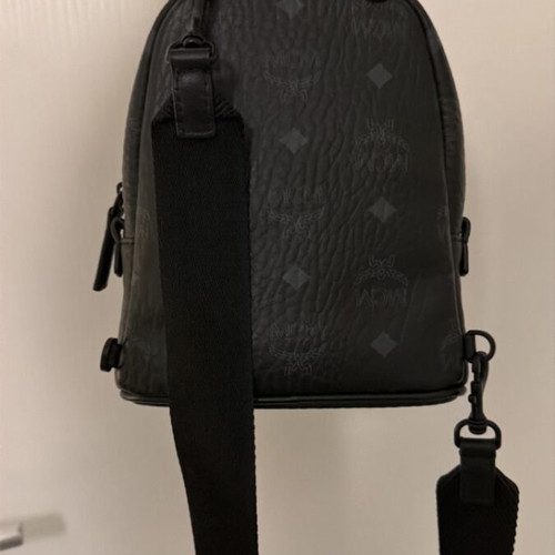 Mcm mini backpack like new, black shoulder bag