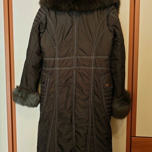 Raxevsky women's long jacket like new, grey taupe
