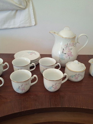 Σετ τσαγιού και καφέ Apulum Fine Porcelain vintage 15 τεμάχια σαν καινούργιο