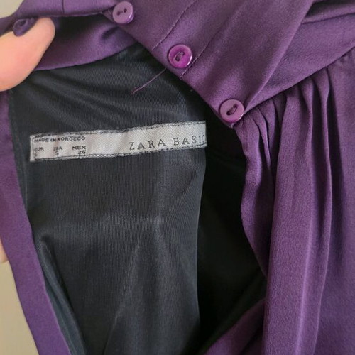 Zara purple balloon dress size S like new