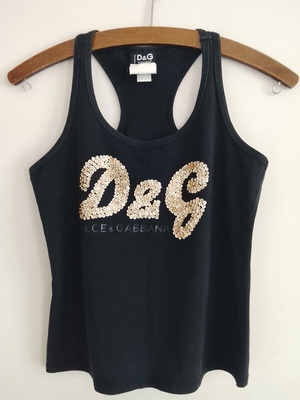 Dolce & Gabbana women's black tank top, size M