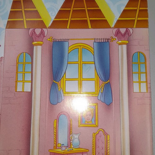 Barbie Rapunzel Castle collectible paper toy new