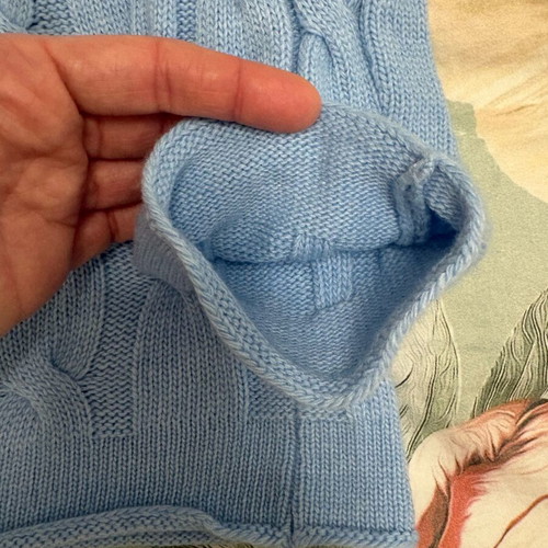 Massimo Dutti blue sweater new, size M, cashmere and Merino wool