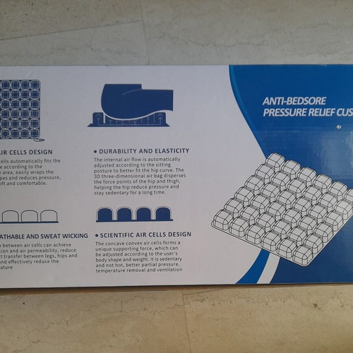 Biolmed HF2007 Self-Inflating Pressure Relief Cushion 43x43x5cm New