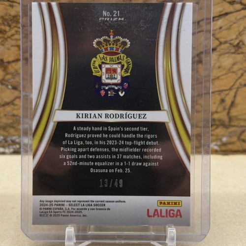 Panini Select La Liga Soccer Equalizers Kirian Rodriguez Red Wave Prizm 2024-25