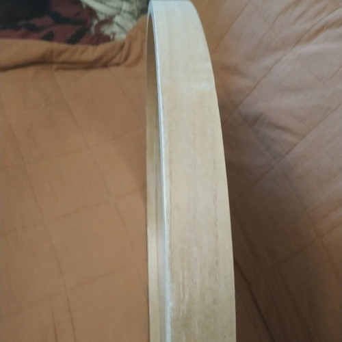 Wooden mirror new, 55 cm diameter