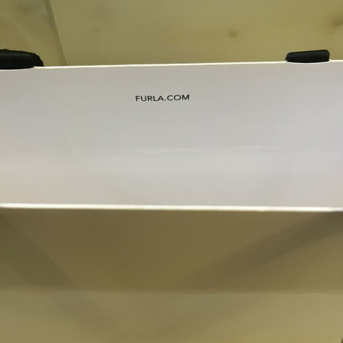 Furla paper bag new, white with logo