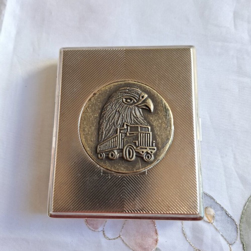 Eagle Truck Vintage Collectible Cigarette Case used metal 1970s