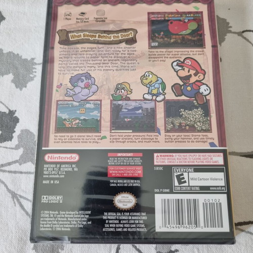 Paper Mario The Thousand-Year Door Nintendo GameCube new, USA version