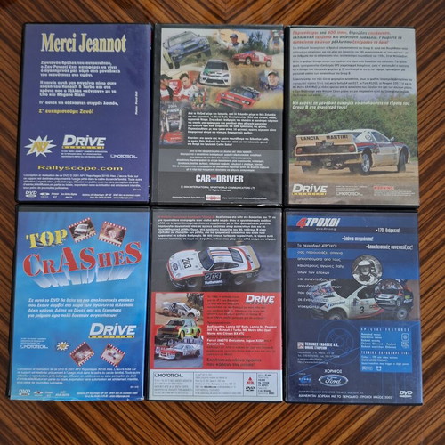 Car DVDs, set of 6, including Top Crashes